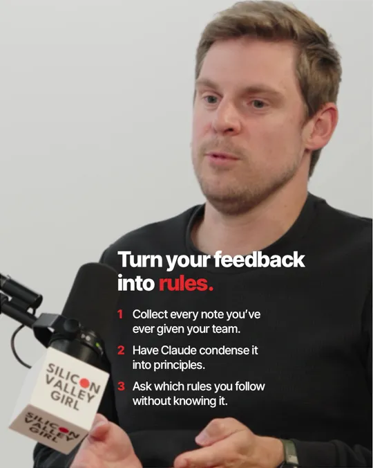 Slide 4. Turn your feedback into rules, in three steps.