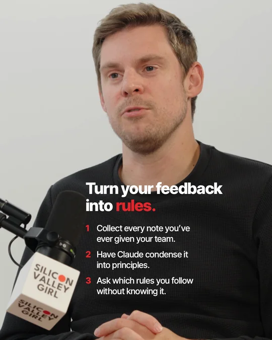 Slide 4. Turn your feedback into rules, in three steps.